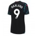 Günstige Manchester City Erling Haaland #9 3rd Fussballtrikot Damen 2023-24 Kurzarm